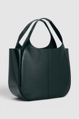 Back product shot of the Oroton Emilia Crackle Large Tote in Shade Green and Premium crackle leather for Women .