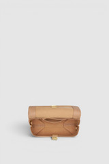 Internal product shot of the Oroton Etta Smooth Mini Clutch in Praline and Smooth cow leather for Women .