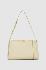 Front product shot of the Oroton Miriam Smooth Day Bag in Vanilla Bean and Smooth cow leather for Women .