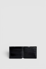 Internal product shot of the Oroton Jordan Crackle Bifold Wallet in Black and Premium crackle leather for Men .