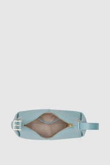 Internal product shot of the Oroton Dorit Mini Hobo in Sky Blue and Premium pebble leather for Women .