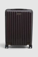 Front product shot of the Oroton Jet Carry On Roller Case in Rich Umber and Durable polycarbonate shell for Women .