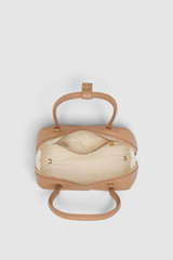 Internal product shot of the Oroton Everette Smooth Small Day Bag in Praline and Premium smooth leather for Women .
