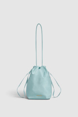 Front product shot of the Oroton Maple Satin Mini Bag in Aquamarine and Satin fabric material for Women .