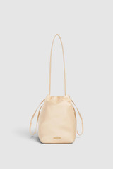 Front product shot of the Oroton Maple Satin Mini Bag in Peach and Satin fabric material for Women .