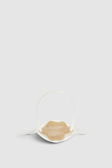 Internal product shot of the Oroton Maple Satin Mini Bag in Oyster Shell and Satin fabric material for Women .