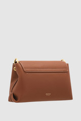 Back product shot of the Oroton Margot Small Top Handle in Whiskey and Premium pebble leather for Women .