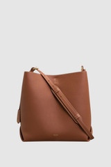 Front product shot of the Oroton Margot Hobo in Whiskey and Pebble leather for Women .