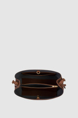 Internal product shot of the Oroton Margot Hobo in Whiskey and Pebble leather for Women .