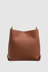 Back product shot of the Oroton Margot Hobo in Whiskey and Pebble leather for Women .