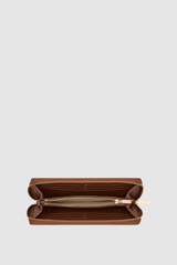 Internal product shot of the Oroton Margot Medium Zip Around Wallet in Whiskey and Pebble leather for Women .
