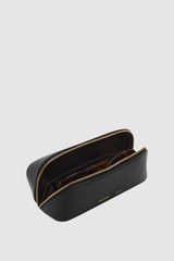Internal product shot of the Oroton Lilly Duet Sunglasses Case in Black and Premium pebble leather for Women .