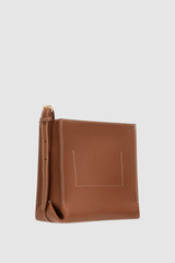 Back product shot of the Oroton Margot Tiny Bucket Bag in Whiskey and Premium smooth leather for Women .