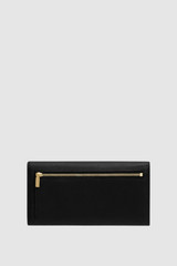 Back product shot of the Oroton Margot Wallet & Pouch in Black and Pebble leather for Women .