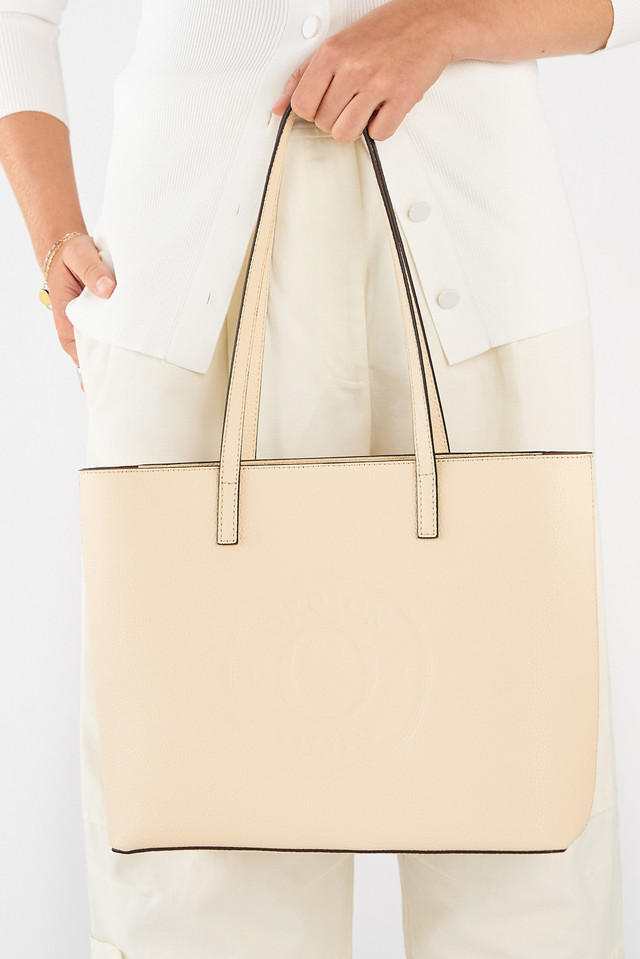 Polly Medium Zip Tote Oatmeal Oroton