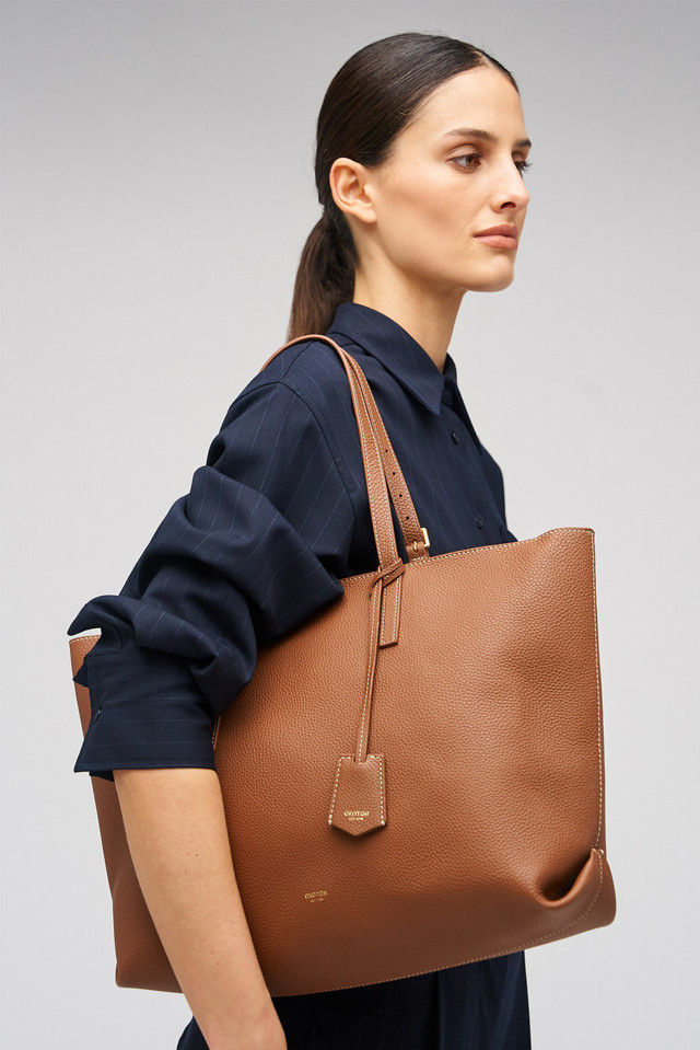 Margot Medium Zip Tote Whiskey Oroton