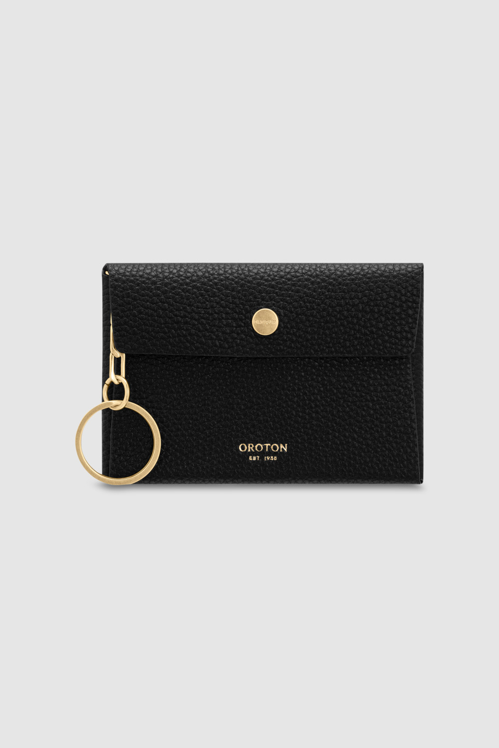 【INCHANT ME】Embo Triangle Wallet Keyring Leather Coin Wallet, Minimalist Coin Bag, Earphone Holder