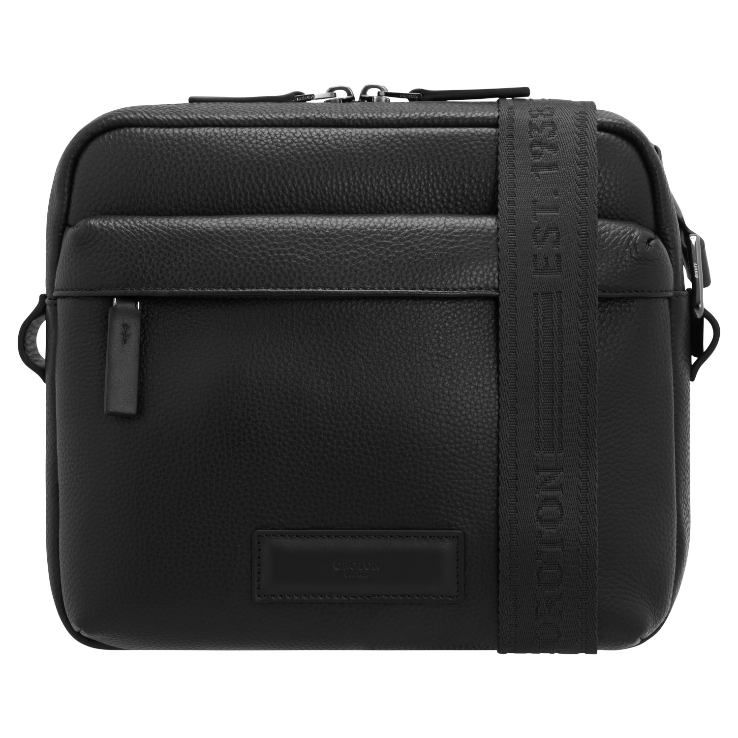 SALE★Oroton★ETHAN ナイロン クロスボディバッグ ジッパー開閉 Ethan Pebble A5 Zip Crossbody - Black | Oroton