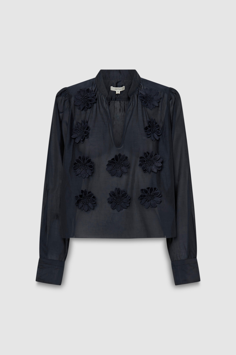3D Starburst Flower Top - North Sea | Oroton