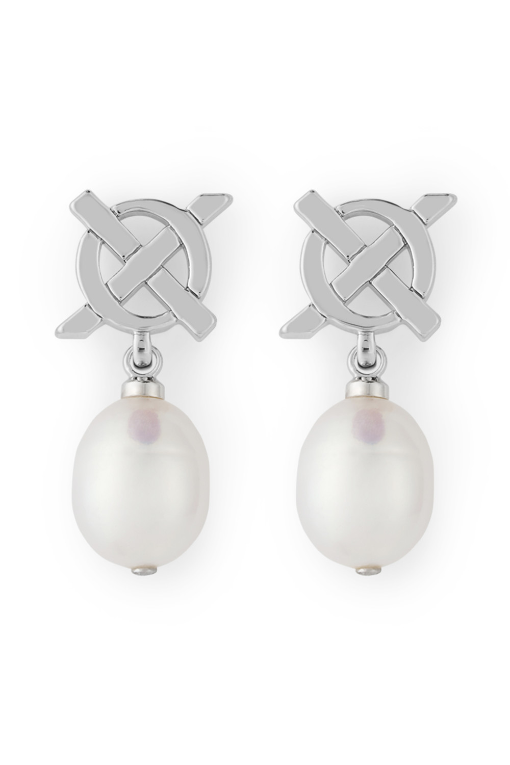エレガントシックと遊び心【leah alexandra】TRIO PEARL STUDS Trio Pearl Studs