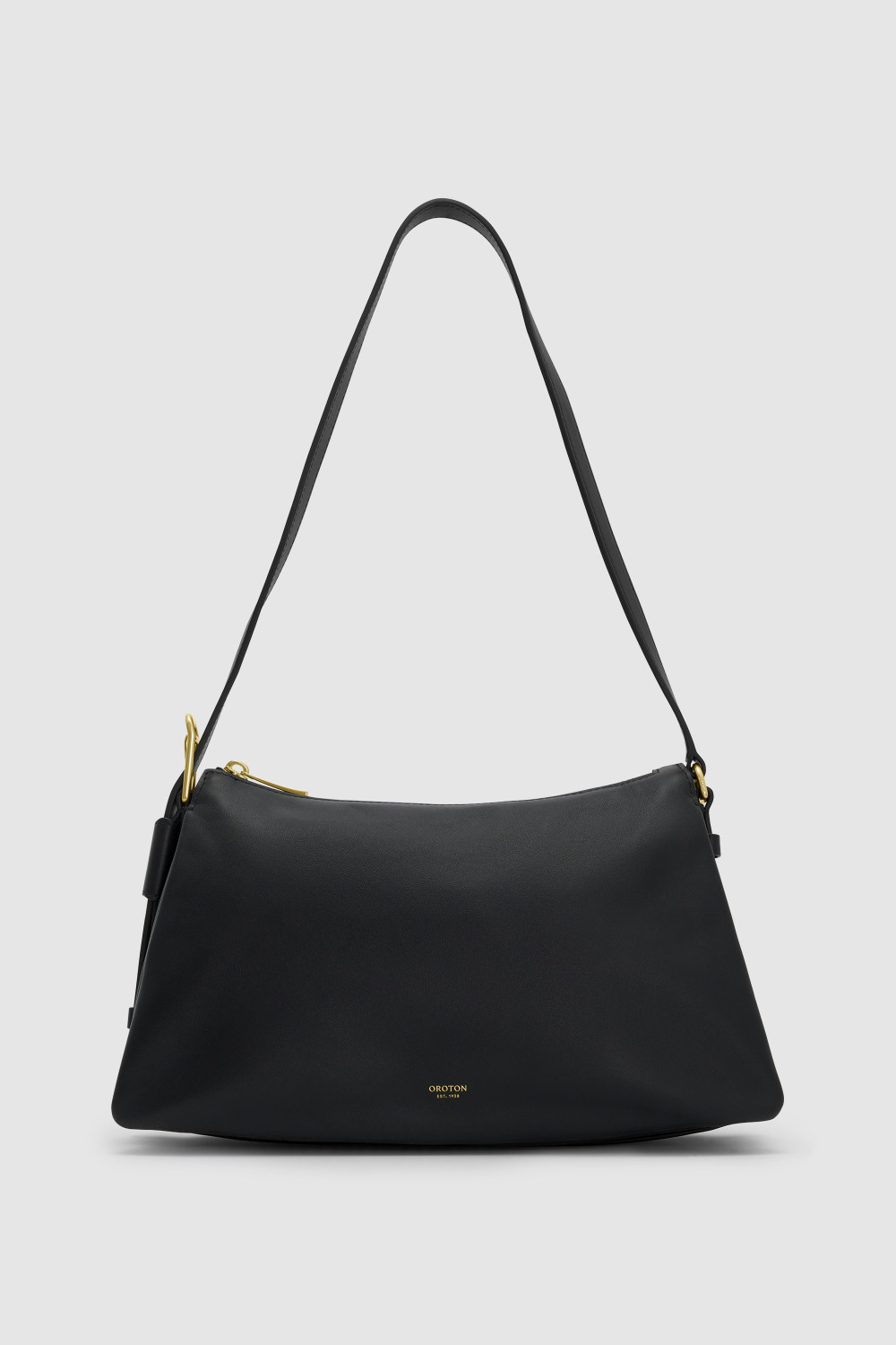 【OROTON】CALI SHOULDER BAG/レザーショルダー/ジップトップ CALI SHOULDER BAG - Black | Oroton