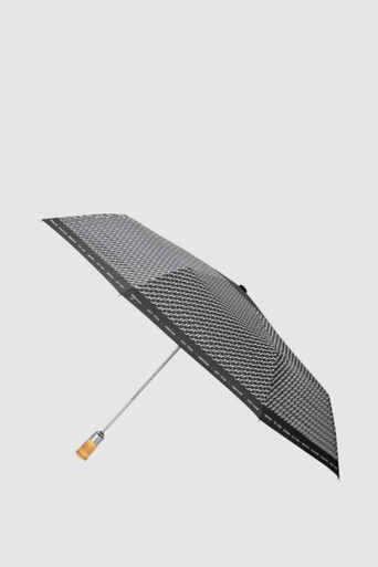 Bamboo Small Umbrella - Black/Cream | Oroton