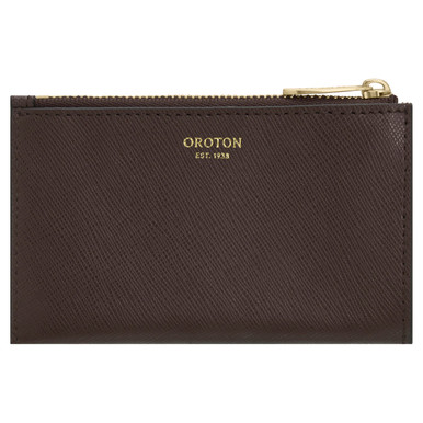 【OROTON】ZIG ZAG 4CC MINI ZIP WALLET/コイン&カード4枚収納 ZIG ZAG 4CC MINI ZIP WALLET - DARK KHAKI | Oroton