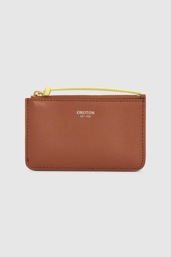 ★OROTON★Eloise 4 Credit Card Mini Zip Pouch★Studio Green Eloise 4 Credit Card Mini Zip Pouch - Studio Green | Oroton
