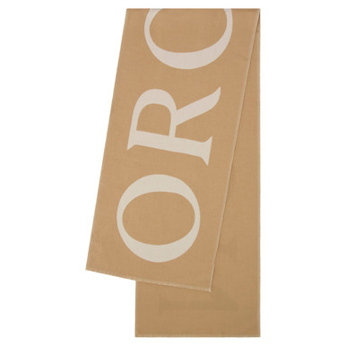 ETHAN SIGNATURE OROTON SCARF - FRENCH NUDE/CREAM | Oroton