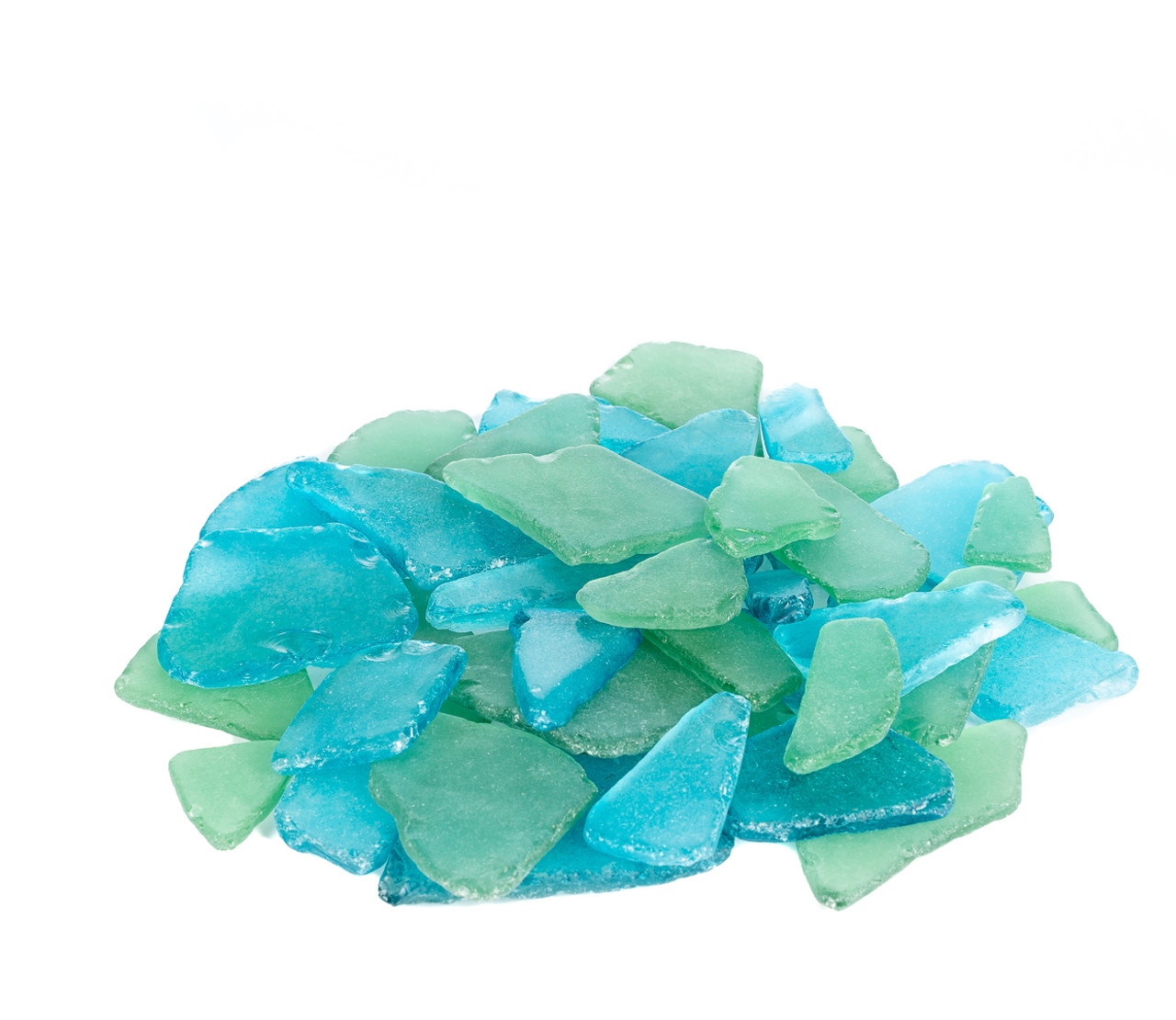 Sea Glass, 11oz Caribbean Blue Sea Glass, Tumbled Sea Glass Decor