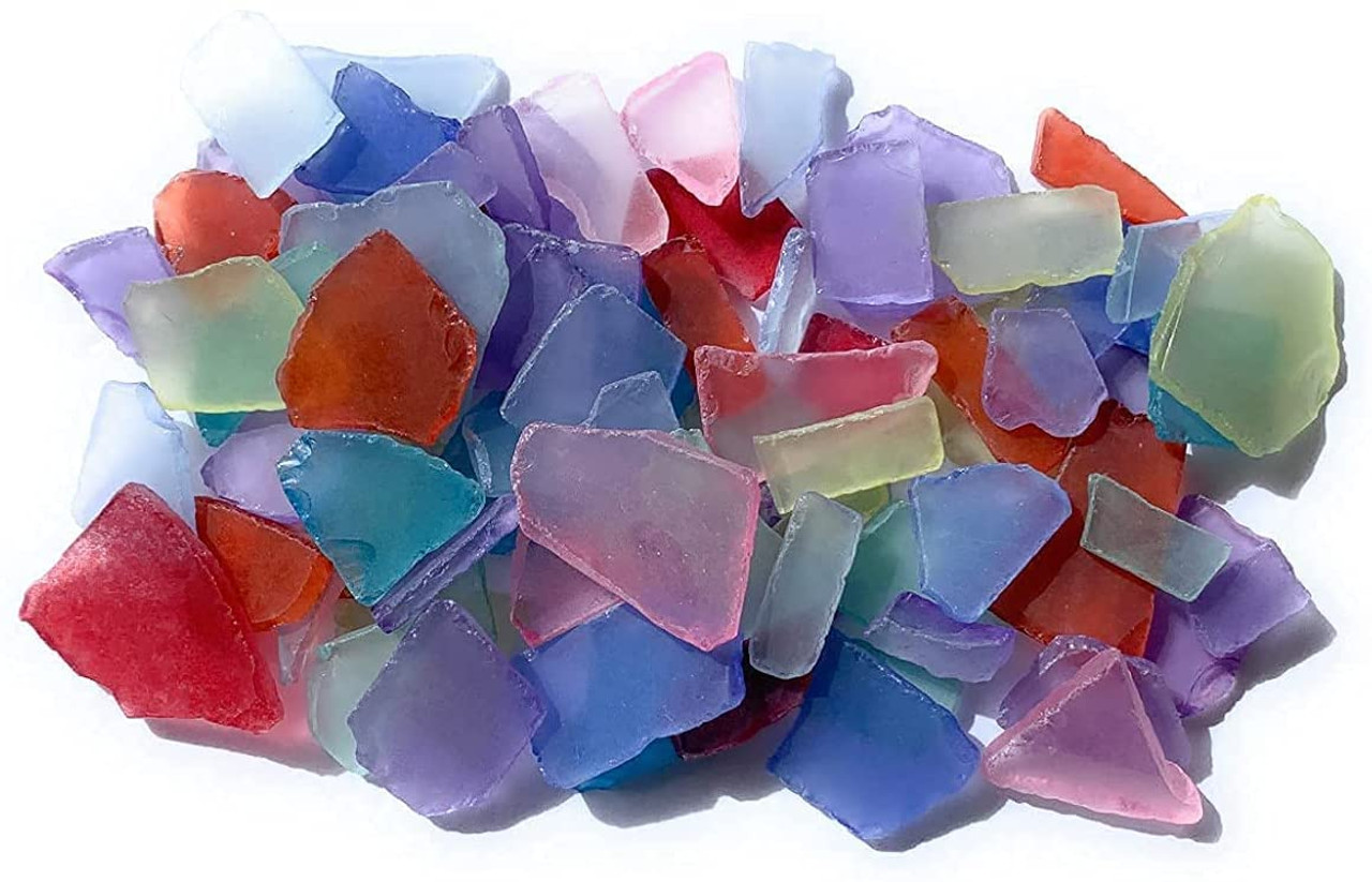 Large Sea Glass Bulk, 60 Pcs, Genuine Beach Glass, Assorted Colors, Real Sea  Glass for Crafts 