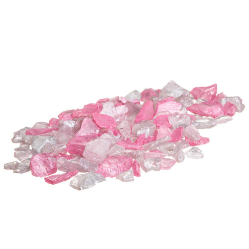 Pearlized Pink and Light Pink Sea Glass Chips (10 oz)