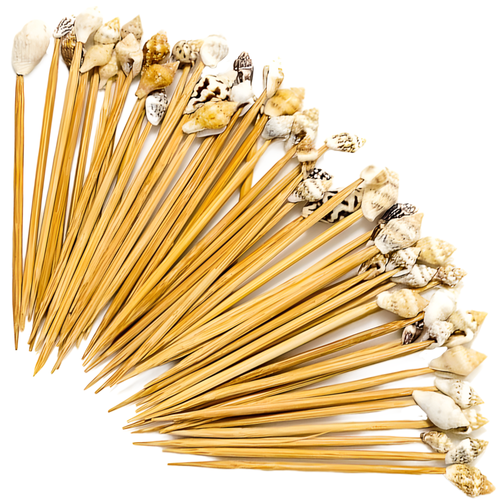 Seashell Toothpicks 100 Seashell Party Picks Shell Toothpicks for Tiki Bar and Beach Wedding