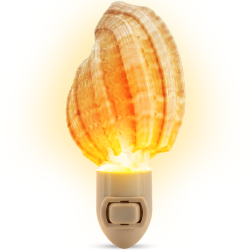 Seashell Night Light 1 Harpa Shell Plug in Manual Night Light for Home Decor