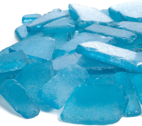 Sea Glass | Caribbean Blue Colored Sea Glass Mix | 22 Ounces of Sea Glass for Art Crafts and Decor | Sea Glass Bulk Sea Glass | Caribbean Blue Colored Sea Glass Mix | 22 Ounces of Sea Glass for Art Crafts and Decor | Sea Glass Bulk