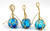 Glass Floats | Aqua Fishing Buoy Balls 2" | Set of 3