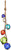Glass Floats on a String | Multicolor Fishing Buoy Balls 2-4" | Set of 6