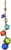 Glass Floats on a String | Multicolor Fishing Buoy Balls 2-4" | Set of 6
