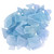 Pale Ice Blue Sea Glass top view 