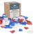 Sea Glass | Red White & Blue Sea Glass Mix | 11oz for Craft and Decor