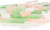 Green, pink and white sea glass front view 2