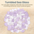 Sea Glass | Purple and White Sea Glass Mix | 11 oz for Craft and Decor