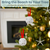 Natural Sand Dollar Ornament with Red Ribbon 3"-4" - Set of 4