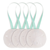 Natural Sand Dollar Ornament with SeaFoam Green Ribbon 3"-4" - Set of 4