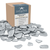 Sea Glass 11oz Metallic Silver Sea Glass for Décor