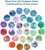palette of colors for sea glass