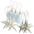 Ornaments 3 Natural White Finger Starfish 3, Sand Dollar and 3 Knobby Starfish 4"-5" Ornaments for decor 