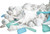1 Pound of Seashells with Blue & Green Starfish & Aqua and Blue Sea Glass front view