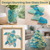 Sea Glass Caribbean Blue & Mint Green | Large Colored Sea Glass Pieces | 11 Ounces of Large Sea Glass Pieces for Decoration and Craft