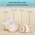 Conch Shell Decor - Seashell Decor - 4-5.5" Large Milk Conch and Whelk Sea Shell - Shells for Decoration - Large Seashells for Crafts - Magic Conch Shell Room Décor